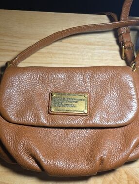 Marc Jacobs Brown Leather Crossbody Shoulder Bag